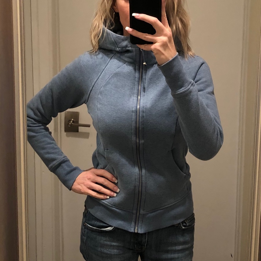 Lululemon Scuba Hoodie in Heathered Blue